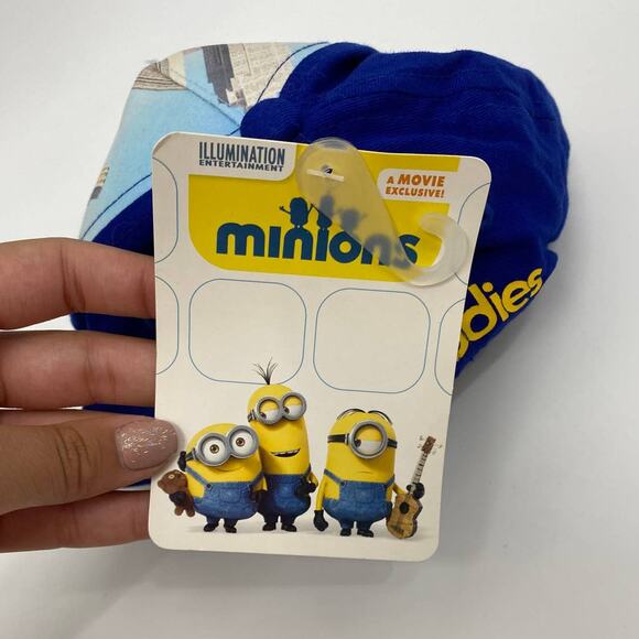 Minions Kids Baseball Hat Snapback Cap Kevin Stuart Bob Adjustable Size Blue NEW - Picture 7 of 9
